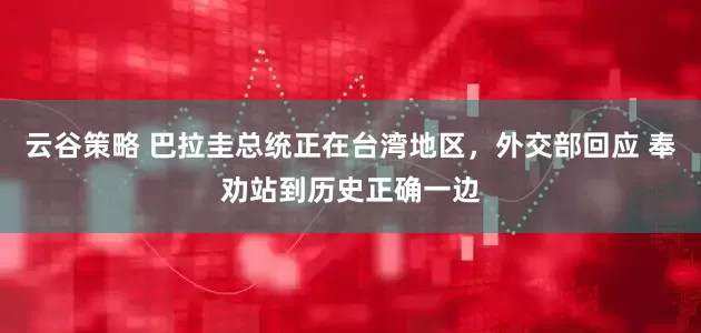 云谷策略 巴拉圭总统正在台湾地区，外交部回应 奉劝站到历史正确一边